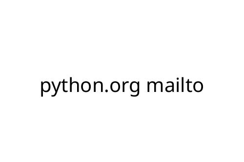 python.org mailto