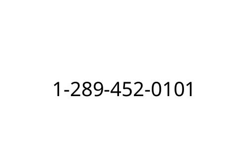 1-289-452-0101