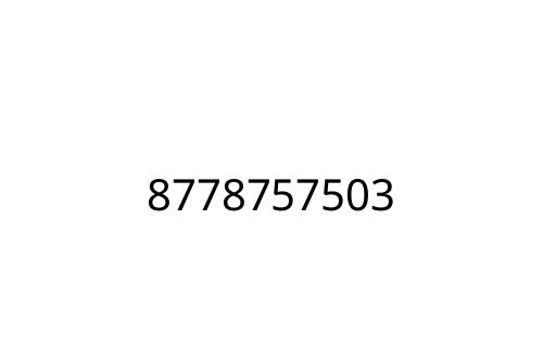 8778757503