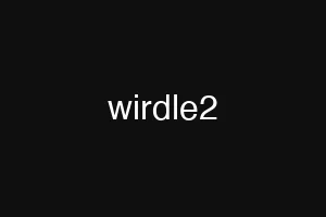 wirdle2